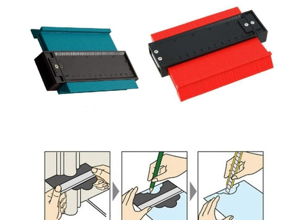 Contour Profile Gauge | Shape Duplicator | ABS | Multiple Sizes & Colours | Woodworking, Tiling, Flooring & Carpentry Tool