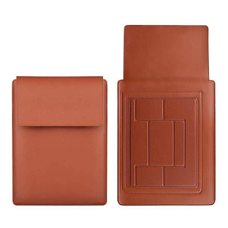 PU Leather Laptop Sleeve & Inner Bag | 13.3", 14.1", 15.4" | Multiple Colors | Bracket Style