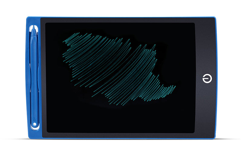 LCD Writing Tablet | Pressure-Sensitive | One-Button Erase | 150×122×7mm | 112g | CR2025 | CE/FCC/RoHS | Black, Blue & Rose Red