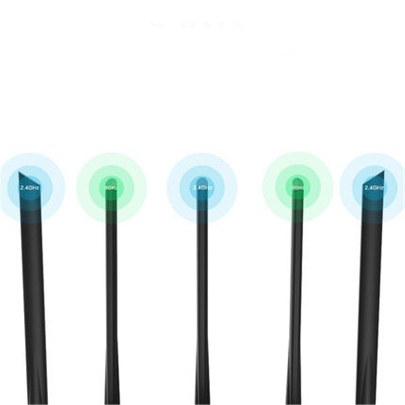 AC7 Dual-Band WiFi Router | 4-Port | Shared Internet | 220×141mm | Home & Office Wireless Router