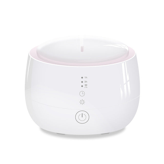 5-in-1 Ultrasonic Aromatherapy Humidifier | Air Purifier | RGB Mood Light | 300ml | 10W | Timer | Auto Power-Off | AU, EU, UK & US Plug | Black & White