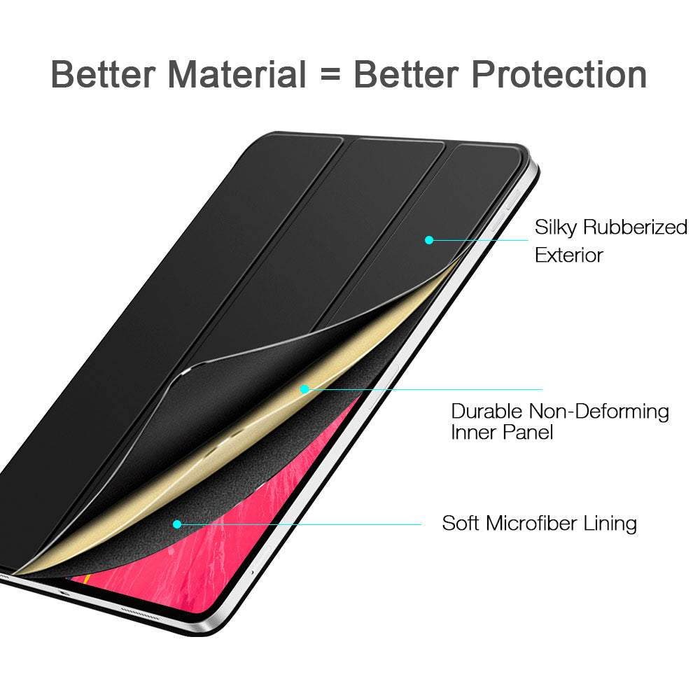 Magnetic Smart Case for iPad Pro 11" & 12.9" | Tri-Fold Stand | Auto Sleep/Wake | Apple Pencil Compatible