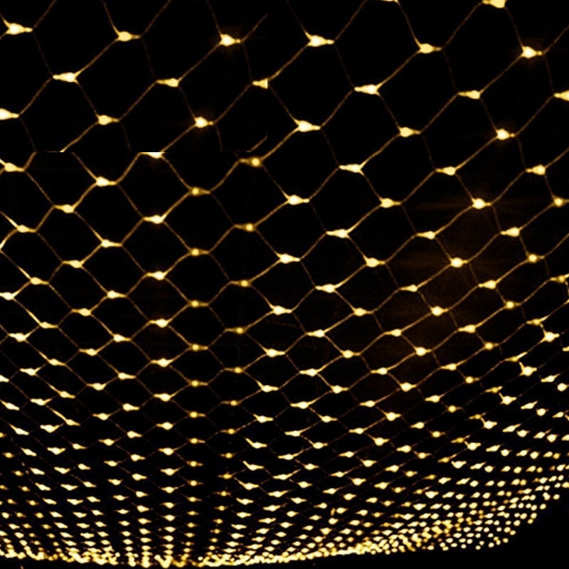 LED Fairy Net Mesh String Lights | IP44 Waterproof | 2700K & Multicolour | 500lm | 50,000hr | Dimmable | 1.5×1.5m to 10×8m | 96 to 2000 LEDs | Indoor & Outdoor | Christmas, Wedding & Garden Decor