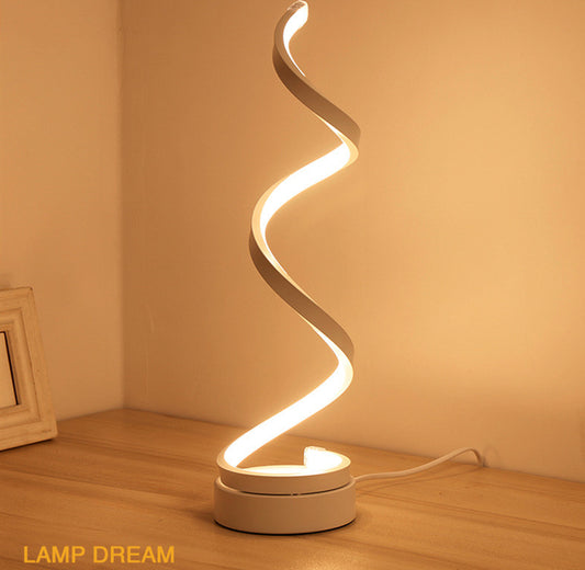 Modern LED Table Lamp | 24W | Metal Base & Acrylic Shade | Warm & White Light | Remote Dimming | D125×H450mm | 110–240V | Gold & White