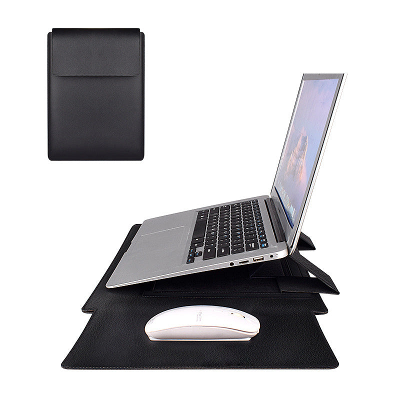 PU Leather Laptop Sleeve & Inner Bag | 13.3", 14.1", 15.4" | Multiple Colors | Bracket Style