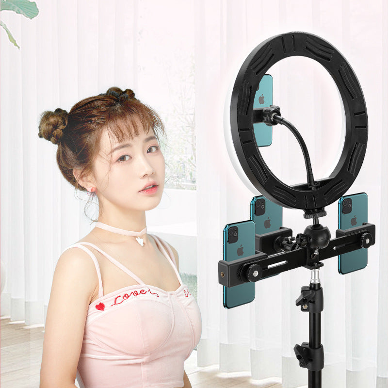 10-Inch Ring Light with 19cm Metal Bracket | Live Fill Light | Rotatable | Smartphone Compatible | Selfie & Streaming