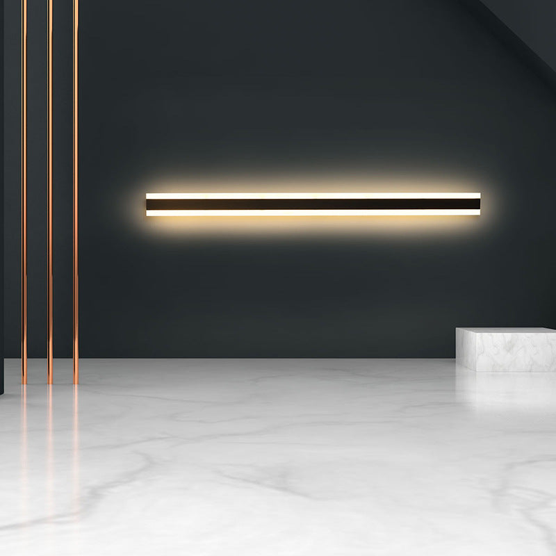 Minimalist Long LED Wall Lamp | Acrylic Shade | 220V | 30cm 6W & 60cm 12W | Neutral, Warm & White Light | Living Room, Bedroom & Hallway