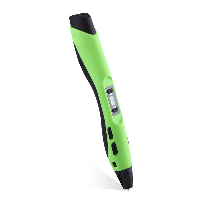 3D Printing Pen | 3D Drawing & Graffiti | EU, UK & USA Plug | 18cm | Black, Blue, Green & White