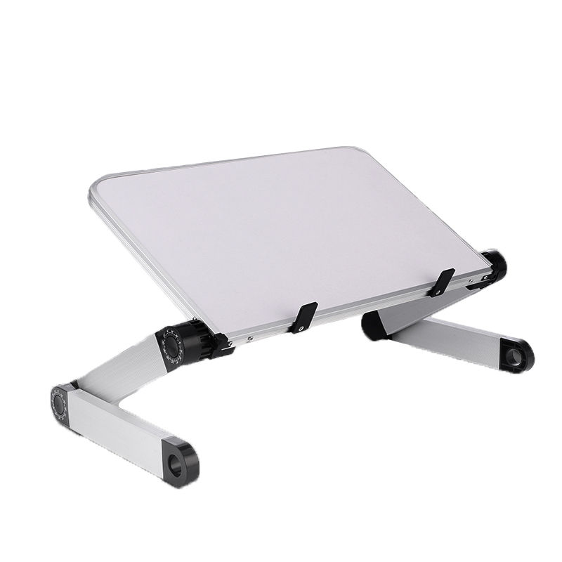 Foldable Laptop & Tablet Stand | 360° Angle | Height Adjustable | 10kg Load | Aluminium Alloy + MDF | 744g | Bed, Sofa & Desk Use | Black & White