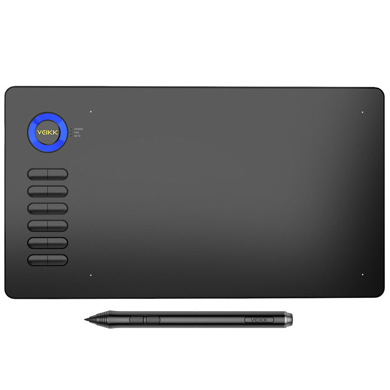 VEIKK A15 Graphics Drawing Tablet | 10×6", 8192 Levels, 5080LPI | Type-C, 12 Shortcuts | Windows & Mac | 4 Colors