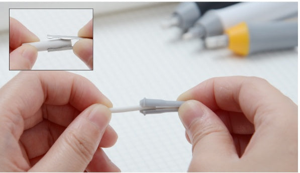 Electric Eraser Pen | Battery-Operated | Artists, Students & Office | Black & Gray | Replacement Cores Available