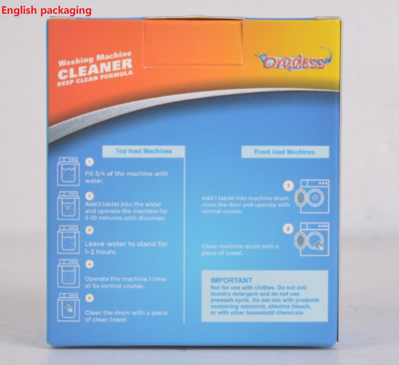 Washing Machine Tub Cleaning Bomb Tablets | Active Oxygen | Deep Clean | Deodorises | 15g Each | 1–100pcs | Blue & White | All Machine Brands