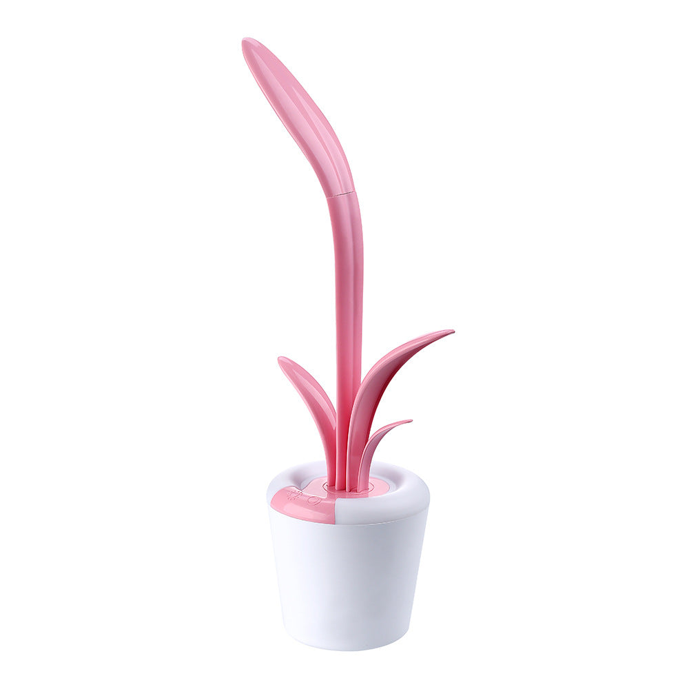 Flexible Neck Touch LED Table Lamp | 3 Brightness + 7-Colour Ambient | 1200mAh | 10hr+ | Micro-USB | ≤3W | 35cm | Bedroom, Desk & Kids Room | Pink & Blue