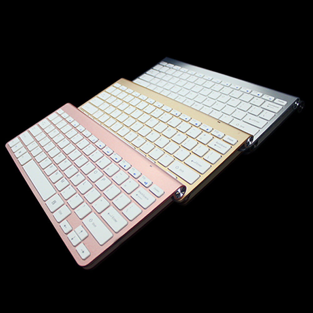 Wireless Keyboard & Mouse Combo | 2.4GHz | 78 Keys | Scissor Switches | Shared USB Receiver | 10m | Multimedia Hotkeys | Gold, Silver & Rose Gold