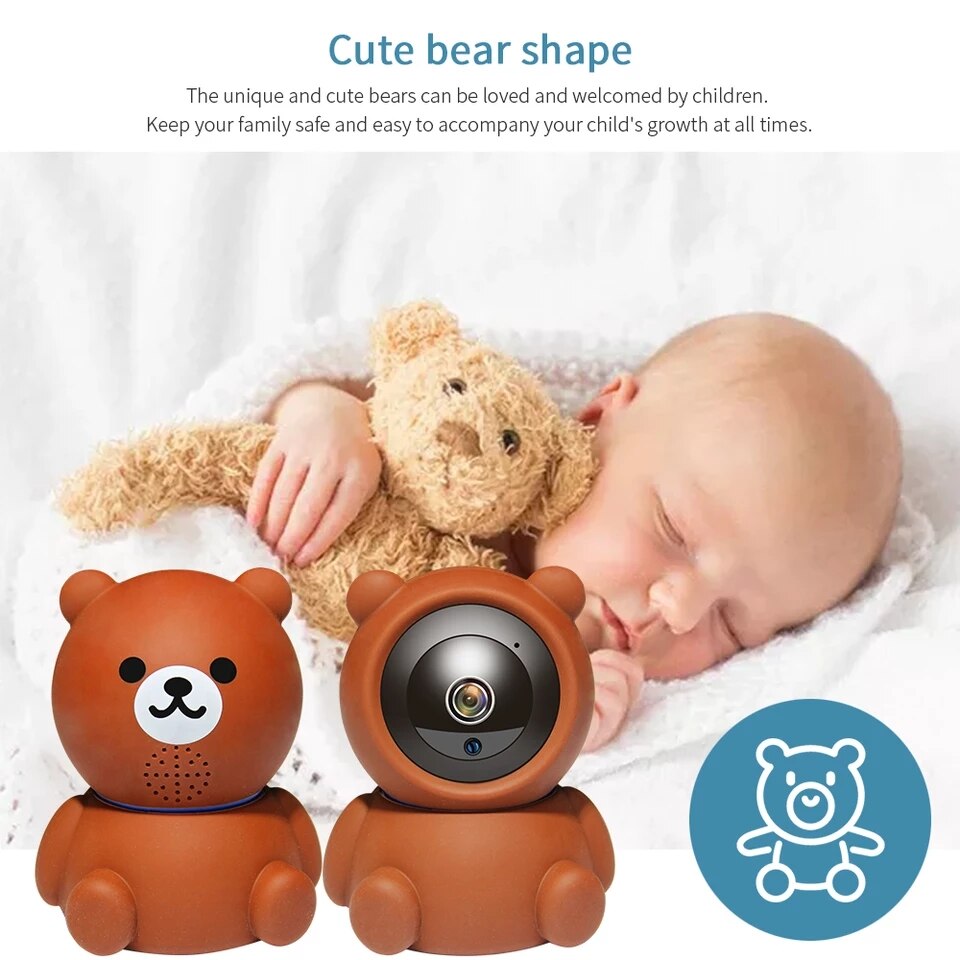 1080P WiFi IP Security Camera | Auto Tracking | IR Night Vision | Motion Alert | Cloud + SD Storage | 5V | EU/UK/US | No Card, 32GB, 64GB & 128GB