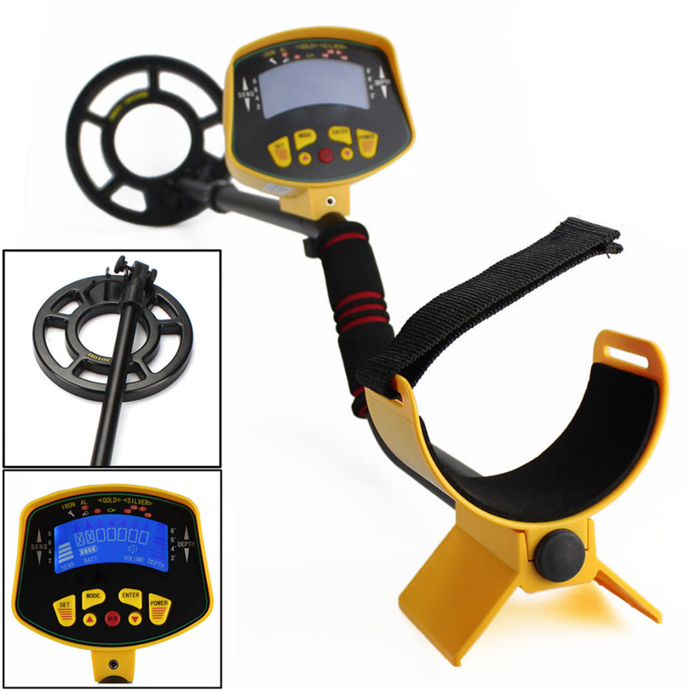 MD-3010II Metal Detector | 1-1.5m Detection Depth, 7.5KHz, 6×AA Battery, Gold & Treasure Hunting