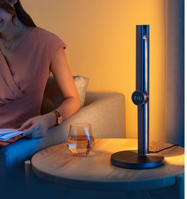 Smart Alloy LED Desk Lamp | Touch Control, Stepless Dimming, 16-20W, 100-240V | Aurora Green Retro & Elegant Black Smart