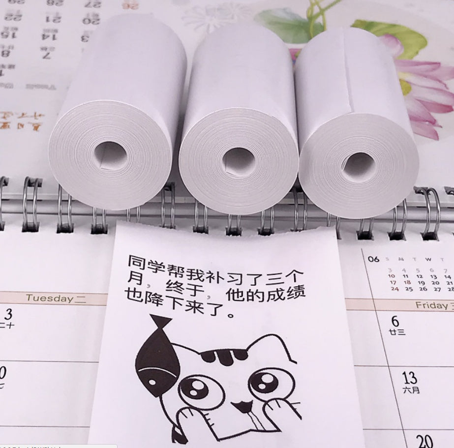 Mini Thermal Printer Paper Refills | Regular, Sticker & Label | Multiple Colours | 3 & 6 Roll Packs