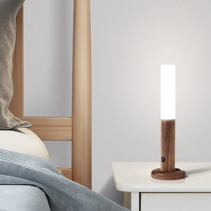 Smart Sensor Wooden LED Desk Lamp | 2700K–3000K Warm White | 1W LED | 500mAh | Solid Wood & Glass | White & Coffee | Single, 2-Pack & 3-Pack
