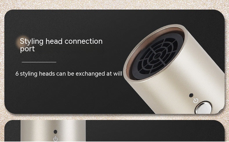 1200W Brushless Motor Negative Ion Hair Dryer | 3-Speed, Hot & Cold, Thermostatic, 220V, Champagne Gold & Navy Blue