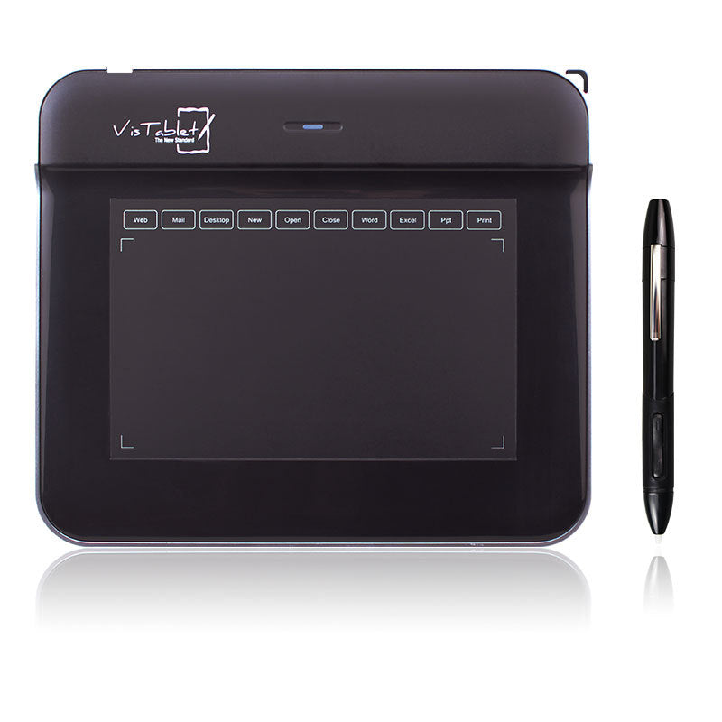 USB Graphics Drawing Tablet | Electromagnetic Pressure Induction | 22.6×22.1cm | Digital Art & Design | Model WP5540 | Black & White