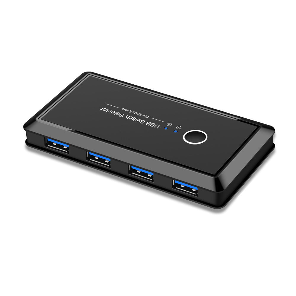 USB KVM Switch Sharer | 2 Computers Share 1 USB Device | USB 2.0 & 3.0 | 5Gbps | Windows, Mac, Linux