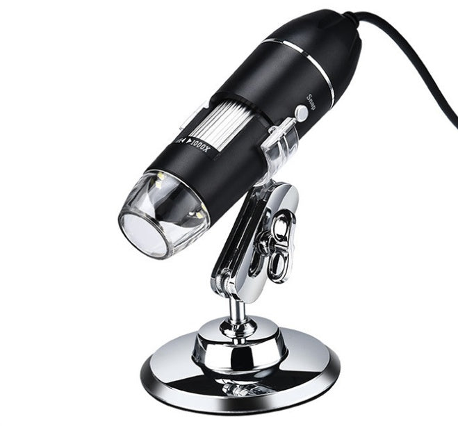 USB Digital Microscope | Up to 1600× Magnification | 8 LED Lights | 500X 1000X 1600X | Windows & Mac