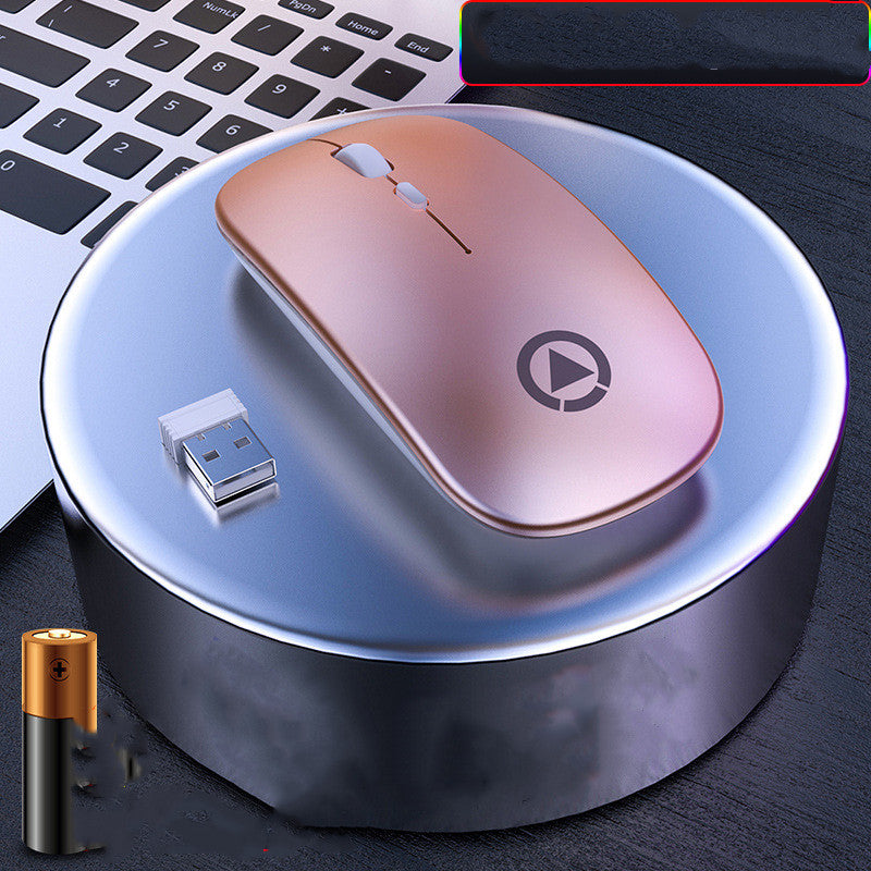 Ultra-Thin Wireless Mouse | 2.4GHz & Bluetooth 3-Mode | RGB | 1600 DPI | Rechargeable or Battery | 4 Colours