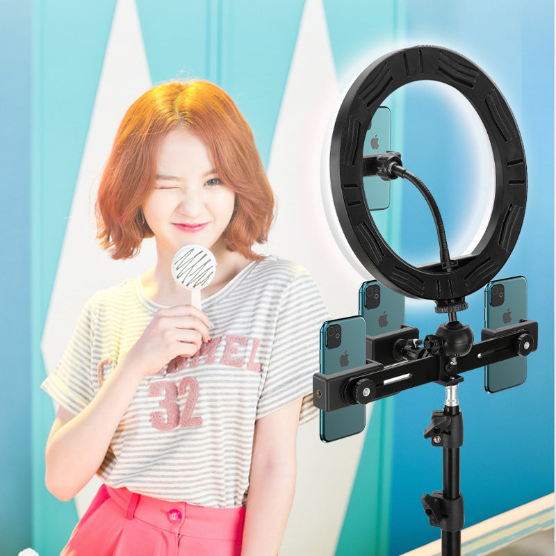10-Inch Ring Light with 19cm Metal Bracket | Live Fill Light | Rotatable | Smartphone Compatible | Selfie & Streaming