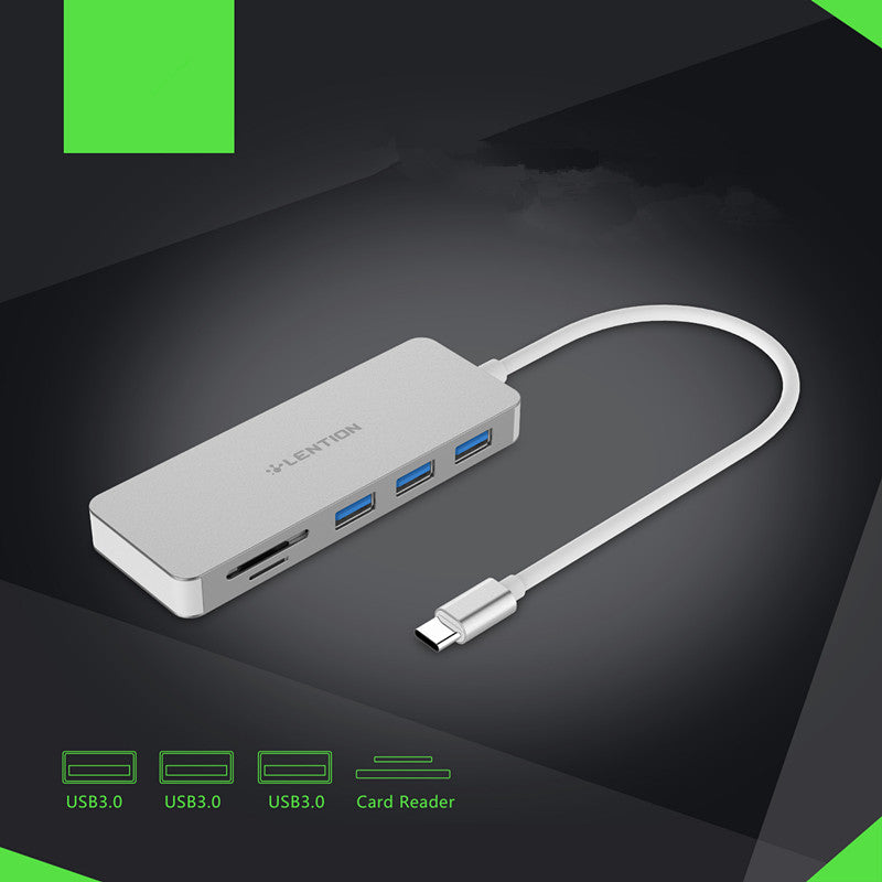 USB 3.0 Hub with SD & TF Card Reader | 5-in-1 | 3x USB 3.0 Ports | Bus Powered | Plug & Play