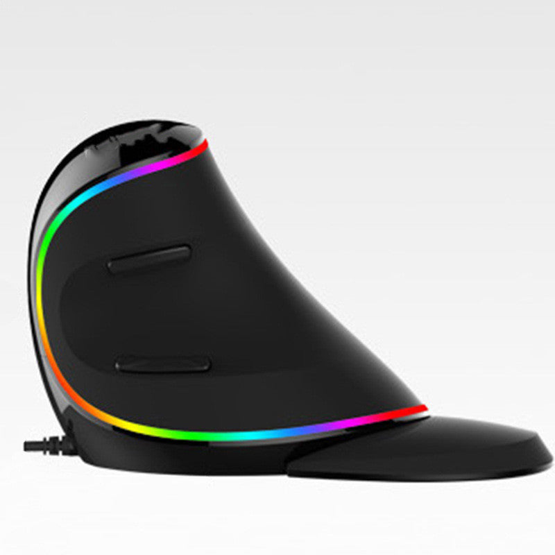 Vertical Ergonomic RGB Wired Mouse | 800–4000 DPI | 5-Speed | RGB Streamer Lighting | USB | Innocence, Standard & Symphony