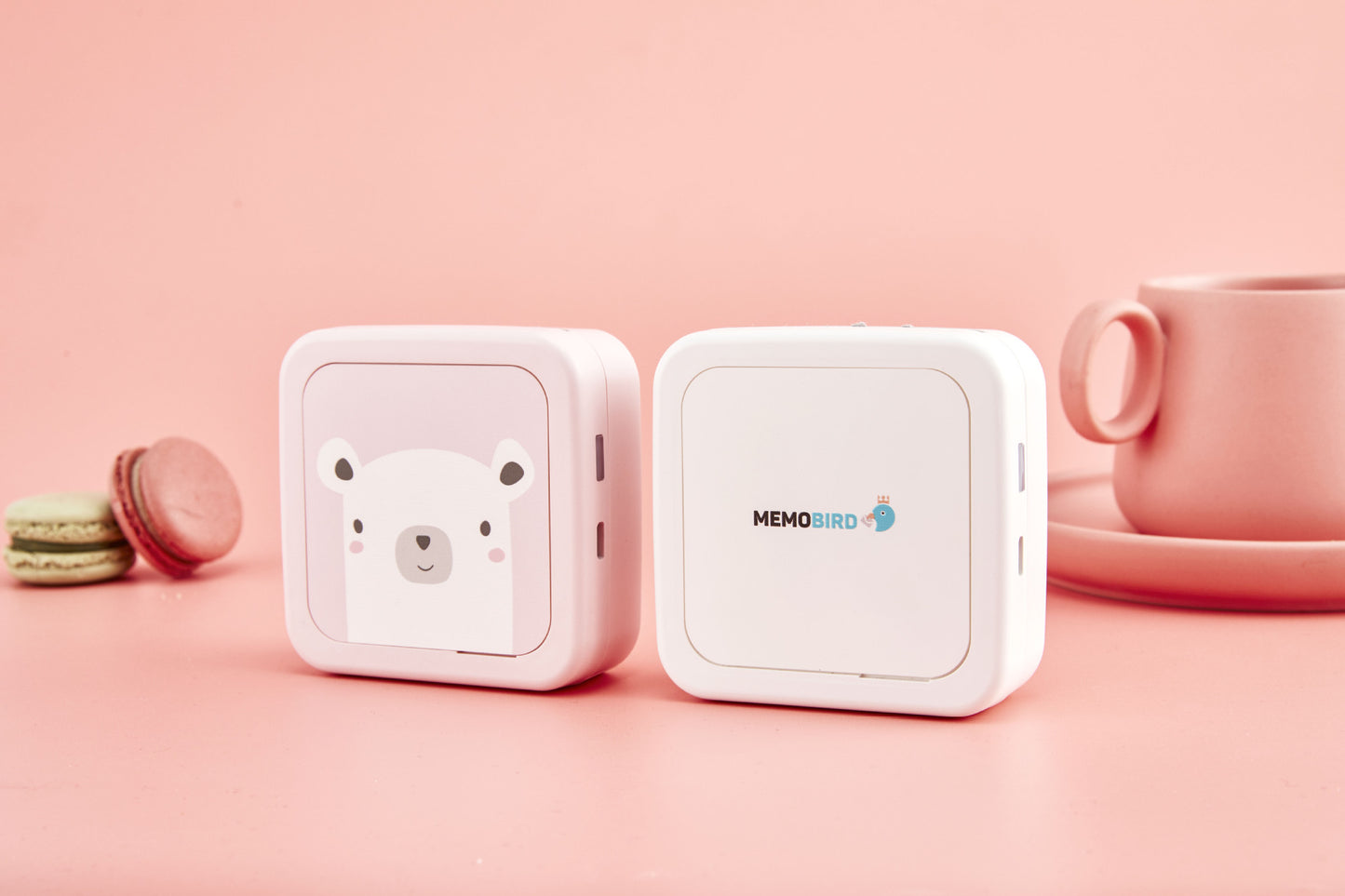 Mini Bluetooth Thermal Pocket Printer | 900mAh Battery, iOS & Android | Network Printing | Pink & White