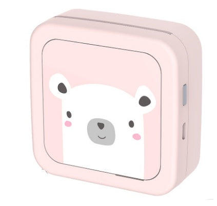 Mini Bluetooth Thermal Pocket Printer | 900mAh Battery, iOS & Android | Network Printing | Pink & White