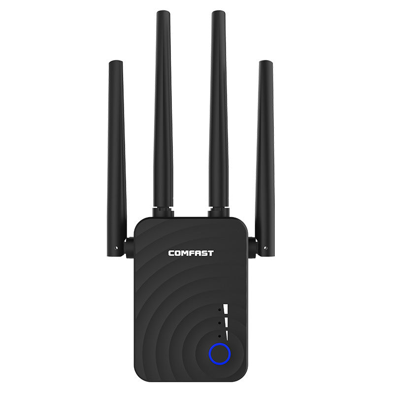 AC1200 Dual-Band WiFi Range Extender | 1200Mbps | 2.4G & 5G | Repeater Router Access Point | 4 Antennas