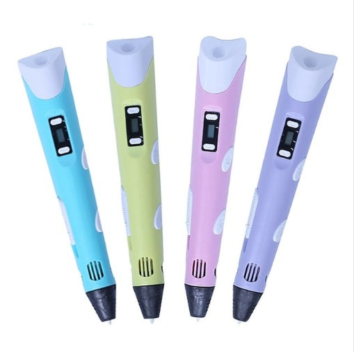 3D Printing Pen with PLA Filament | Adjustable Temp & Speed | LED Indicator | 185×45×10mm | Blue, Pink, Purple, Yellow & Camouflage | US/UK/EU/AU/USB | Pen & Filament Bundles