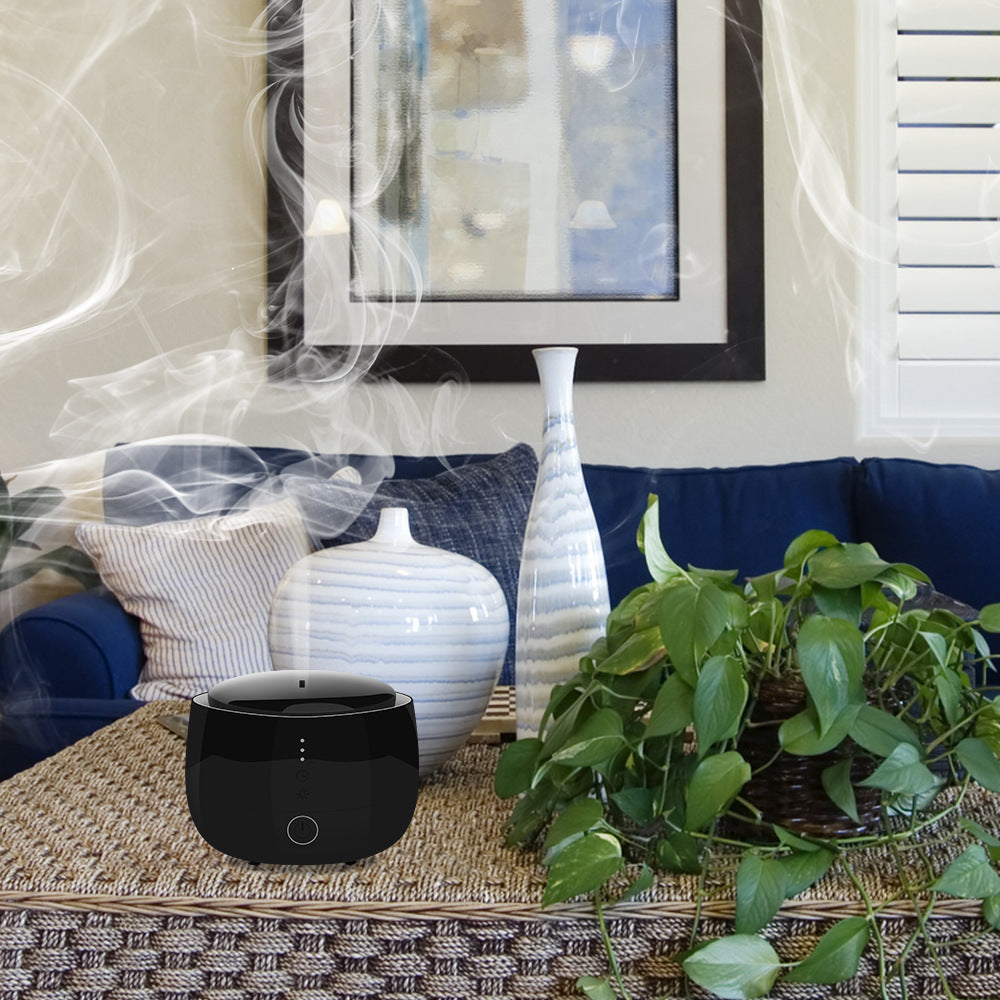 5-in-1 Ultrasonic Aromatherapy Humidifier | Air Purifier | RGB Mood Light | 300ml | 10W | Timer | Auto Power-Off | AU, EU, UK & US Plug | Black & White