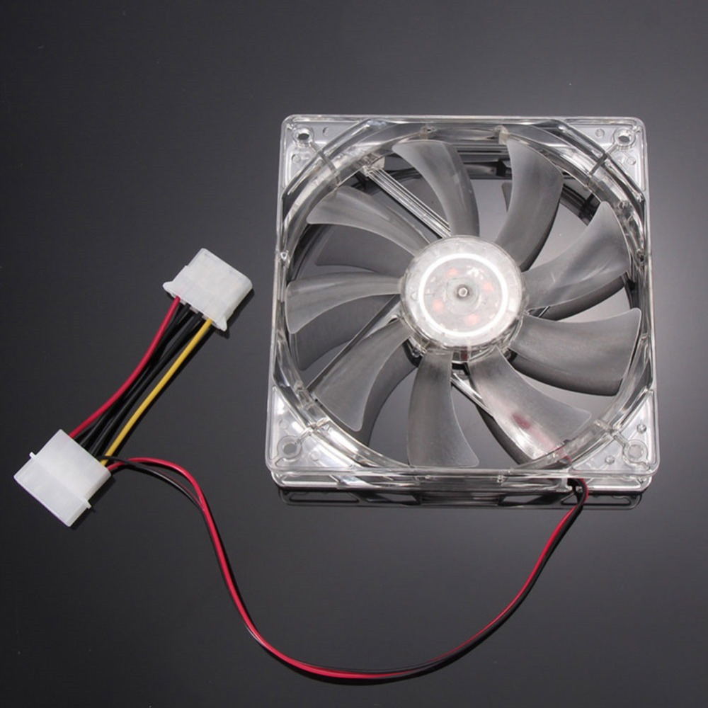 120mm PC Case Cooling Fan | 12V, 1100 RPM, 22 dB | LED Colors | Oil Bearing | 30,000hr Lifespan