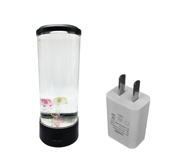 Jellyfish LED Table Lamp | Acrylic Shade | 5000hr | USB & US Plug | With & Without Remote | 14×14×35cm & 10.7×10.7×30cm | Bedroom & Living Room Decor