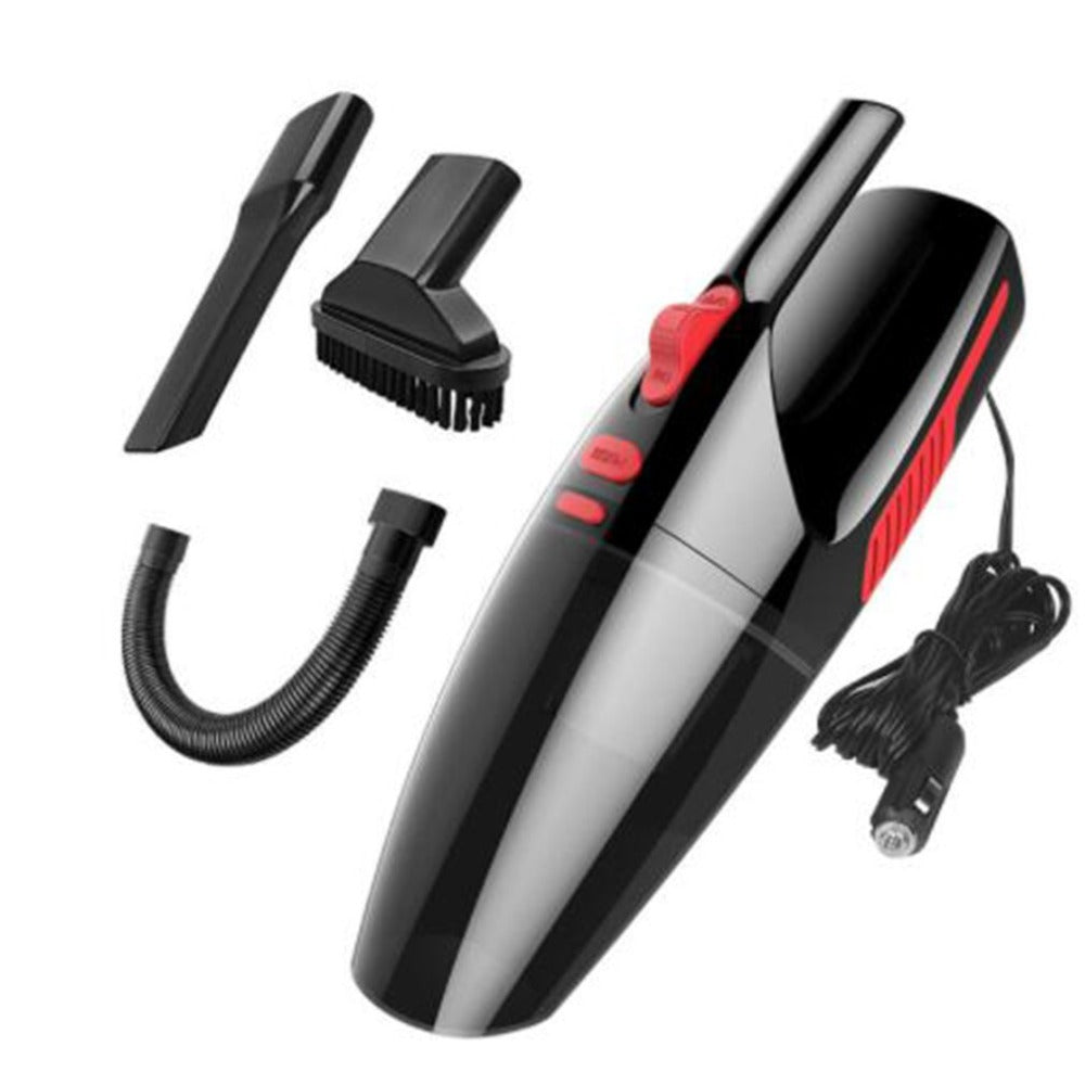 120W Handheld Car Vacuum Cleaner | DC12V | Wet & Dry | Multi-Filter | 30×5.5×8.5cm | Wired & Wireless | Black & White | Car, Home & Office Cleaning