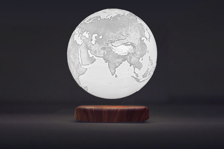 Magnetic Levitating Earth & Jupiter LED Night Light | 15 & 18cm, 16-Colour Remote, USB, Desk Lamp Gift