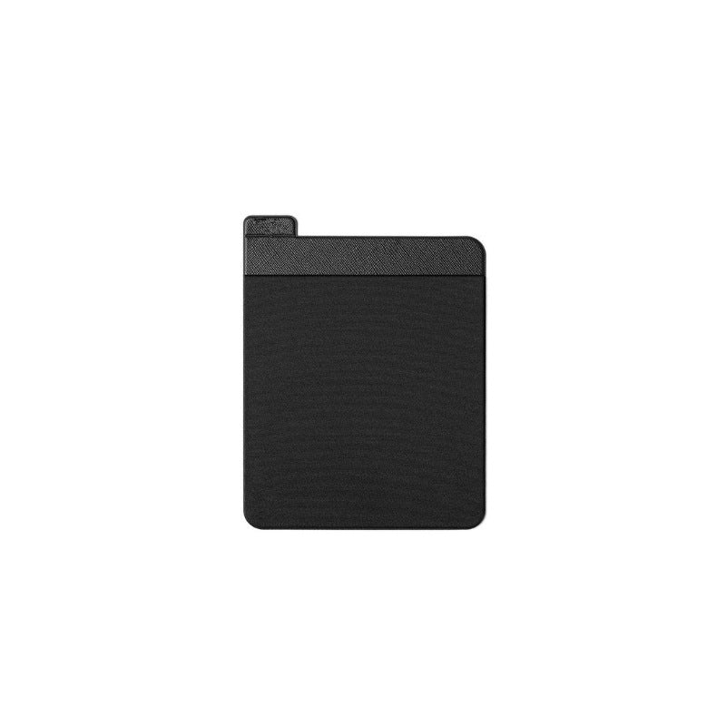 Self-Adhesive Laptop Back Storage Bag | Elastic Lycra | Pen Loop | 15×12cm | Laptop & Tablet | Black
