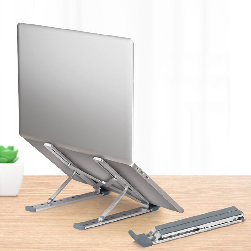 Foldable Adjustable Laptop & Tablet Stand | 11–17" | Height & Angle Adjustable | Heat Dissipation | Non-Slip | Black & Silver