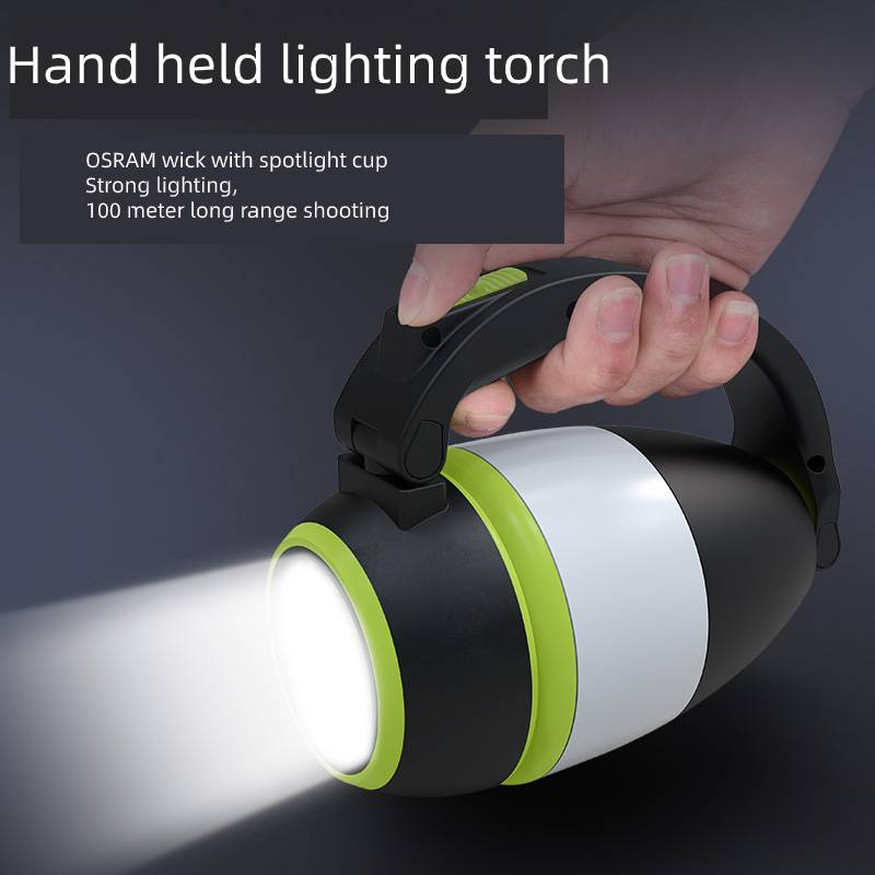 7-in-1 Multifunctional LED Camping Lantern | 5W | 350 Lumens | 100–200m Range | IPX45 | 5–8hr | USB Rechargeable | Power Bank | Black Green, Blue & Red