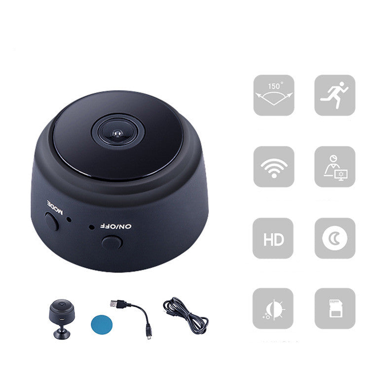 1080P Mini Sports Action Camera | 150° Wide Angle, H.264, Night Vision, USB | Micro SD up to 64GB | Black & White