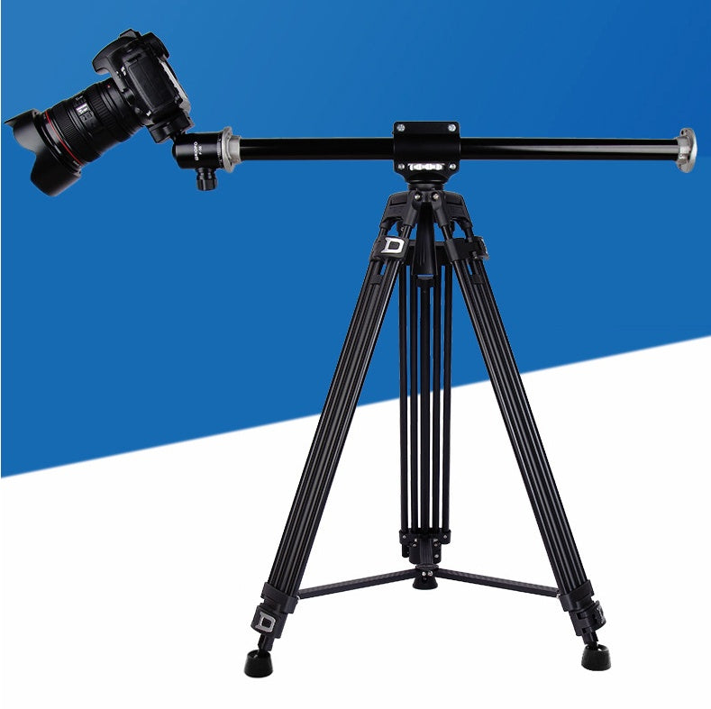 Crossbar Tripod Kit with Horizontal Bar | Aluminum, Hydraulic & Ball Head, 5-8kg Load, SLR & Mobile