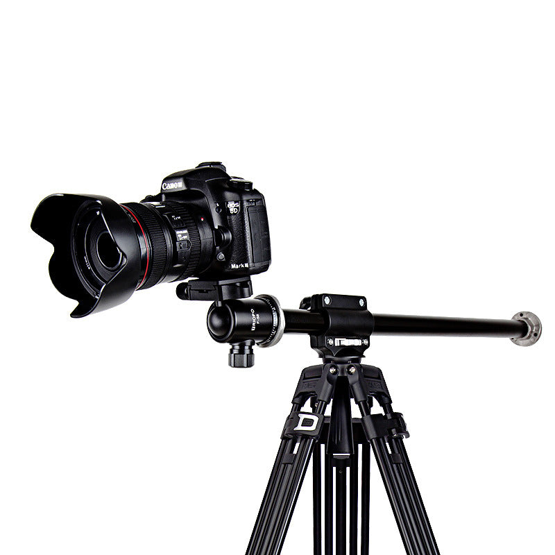 Crossbar Tripod Kit with Horizontal Bar | Aluminum, Hydraulic & Ball Head, 5-8kg Load, SLR & Mobile
