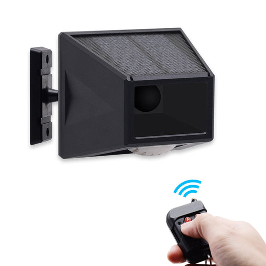 Solar PIR Motion Sensor Security Alarm Light | IP65 | Remote Control | 3W LED | Outdoor | Black