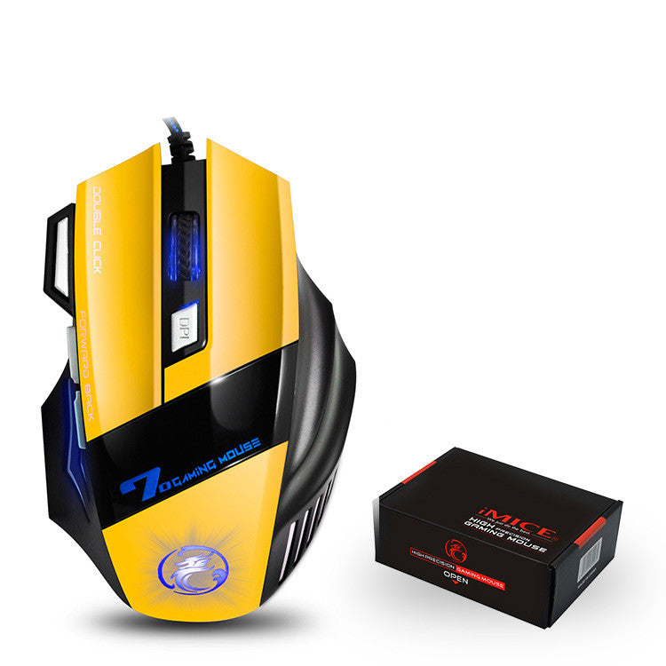 Wired RGB Gaming Mouse | 2400–7200DPI, 7 Buttons, 4-Way Scroll | Multiple Models | X6, X7, T80, T90, T96, T98