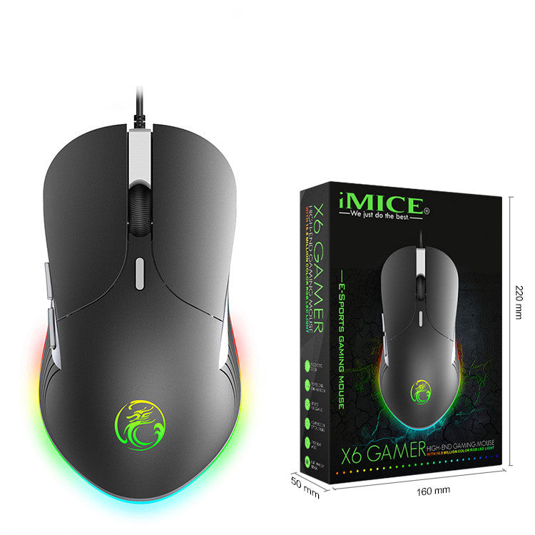 Wired RGB Gaming Mouse | 2400–7200DPI, 7 Buttons, 4-Way Scroll | Multiple Models | X6, X7, T80, T90, T96, T98
