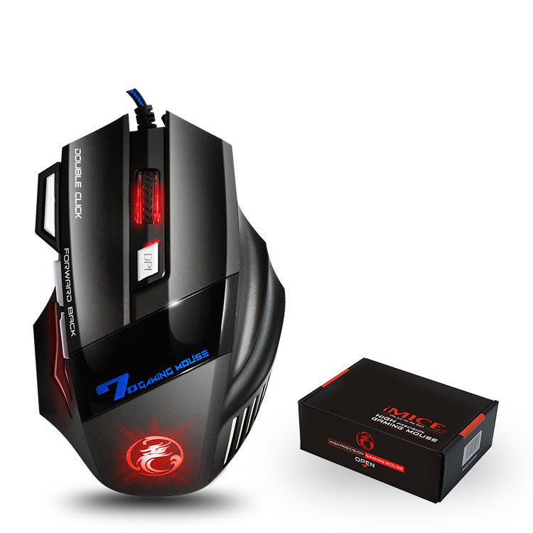 Wired RGB Gaming Mouse | 2400–7200DPI, 7 Buttons, 4-Way Scroll | Multiple Models | X6, X7, T80, T90, T96, T98